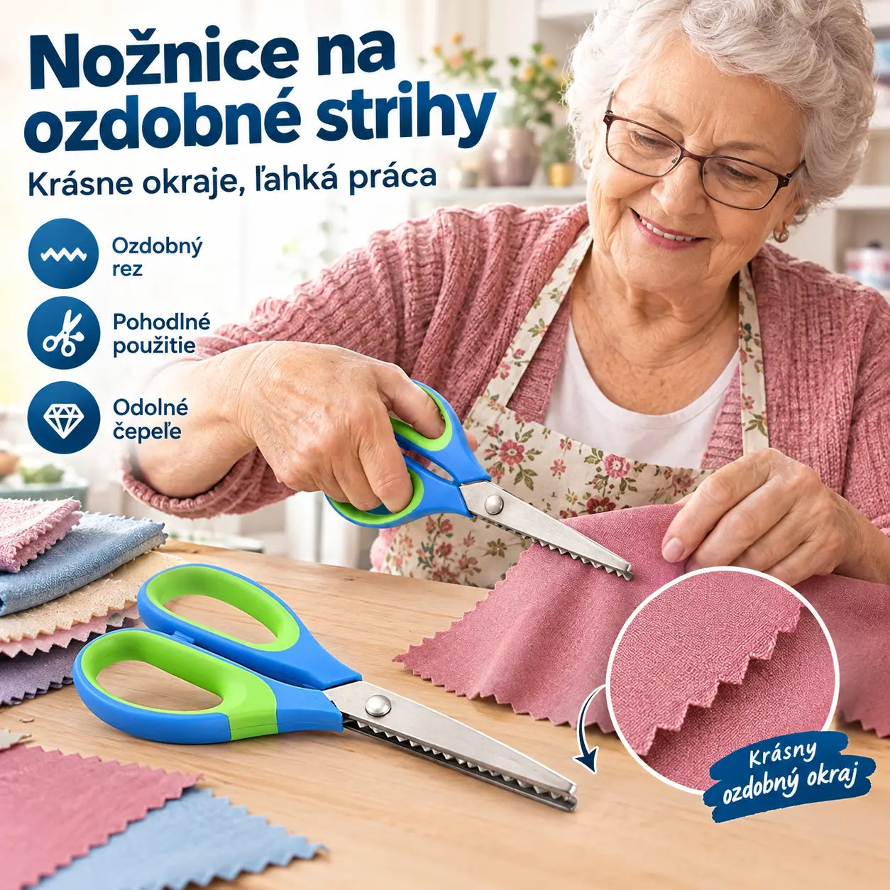 ⏳Posledná špeciálna ponuka🎉✂️Multifunkčné zúbkované nožnice