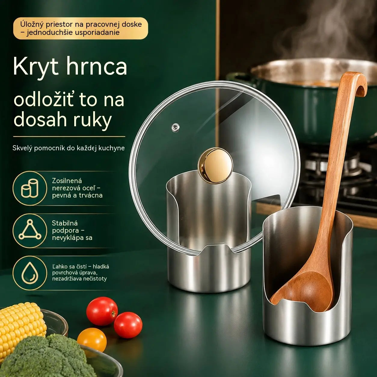 ⏰🔥 50% zľava po obmedzenú dobu! 🥄 Multifunkčný organizér na kuchynské náčinie: majte všetko usporiadané a ľahko dostupné ✨🏠