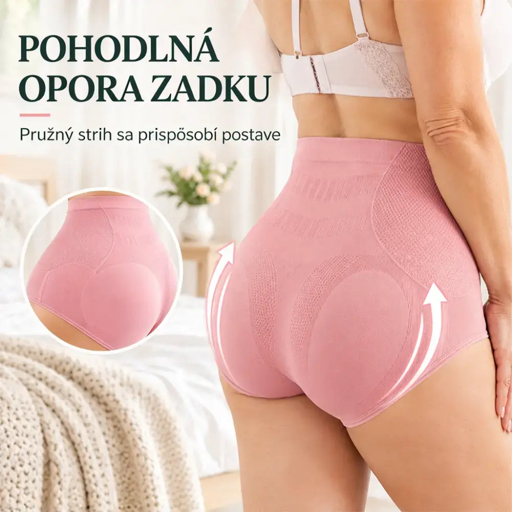 6 položiek za 28 eur—【M-XL】Nohavičky s tvarujúcim efektom na brucho a zadok, s antibakteriálnym rozkrokom z čistej bavlny