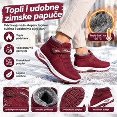 【37-41】❄️Ženske tople zimske čizme s čičkom – održavaju vaša stopala toplima čak i po ledenom vremenu.