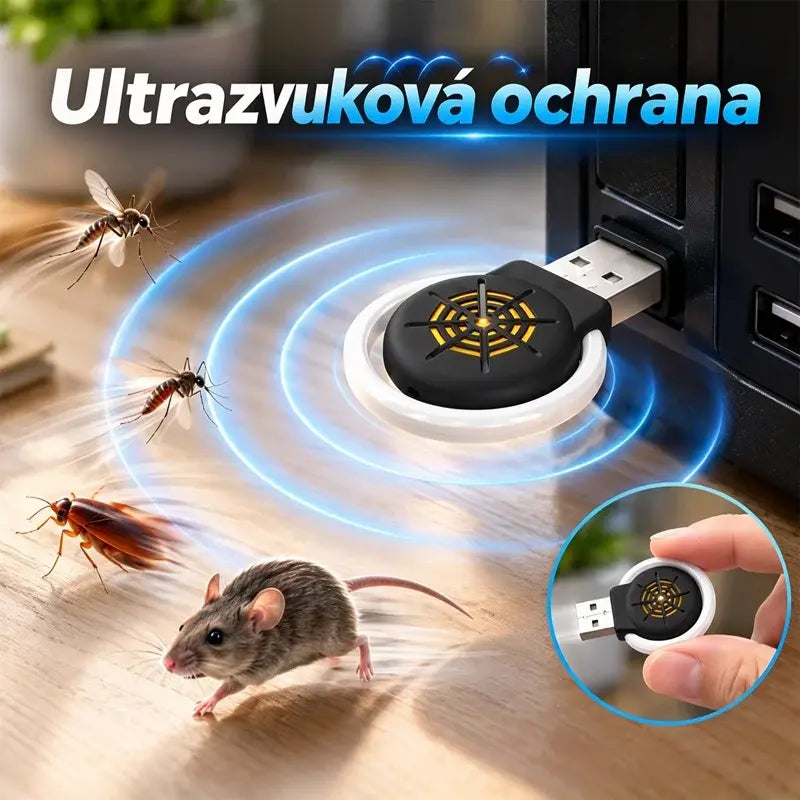 ⚡Multifunkčný elektronický inteligentný ultrazvukový repelent proti komárom