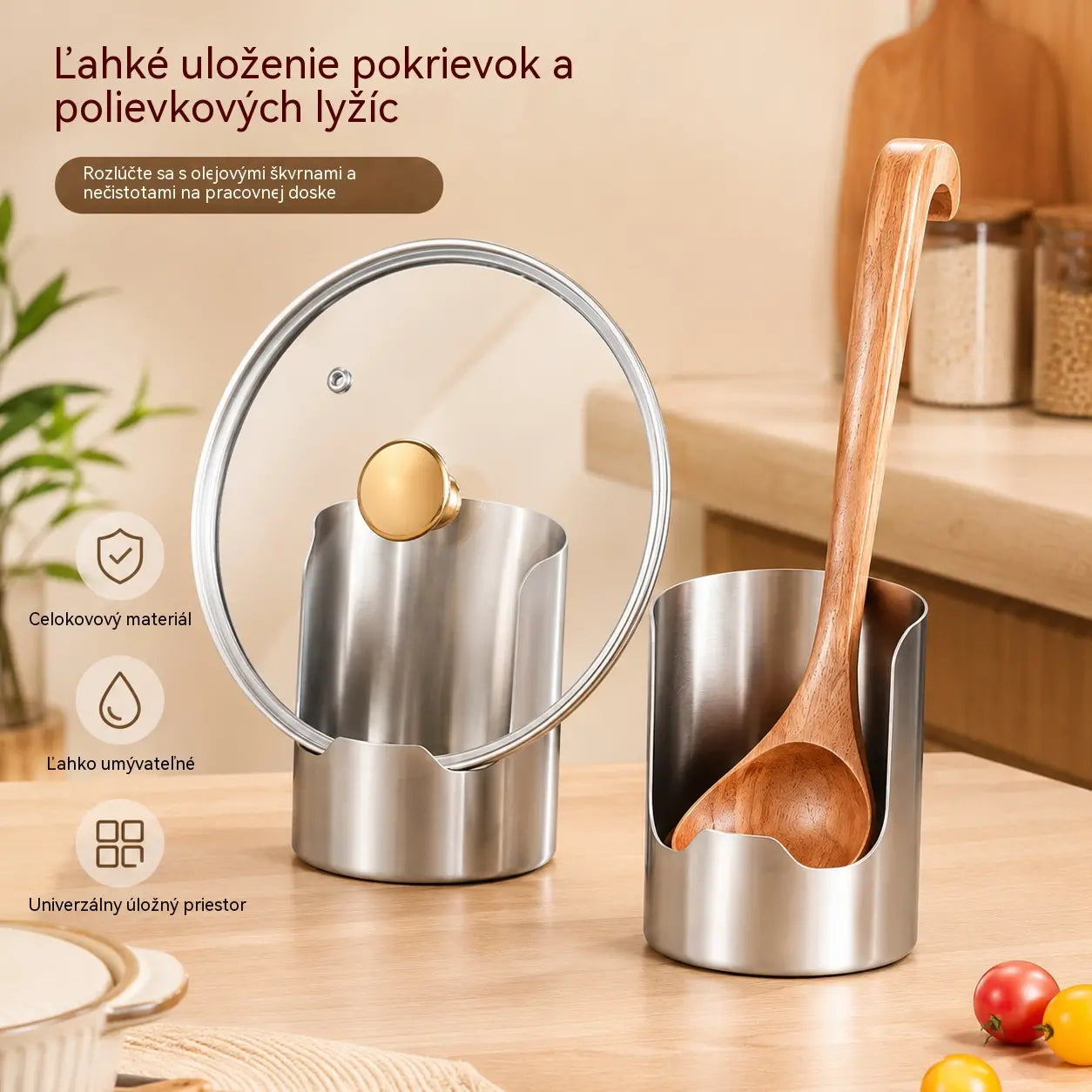 ⏰🔥 50% zľava po obmedzenú dobu! 🥄 Multifunkčný organizér na kuchynské náčinie: majte všetko usporiadané a ľahko dostupné ✨🏠