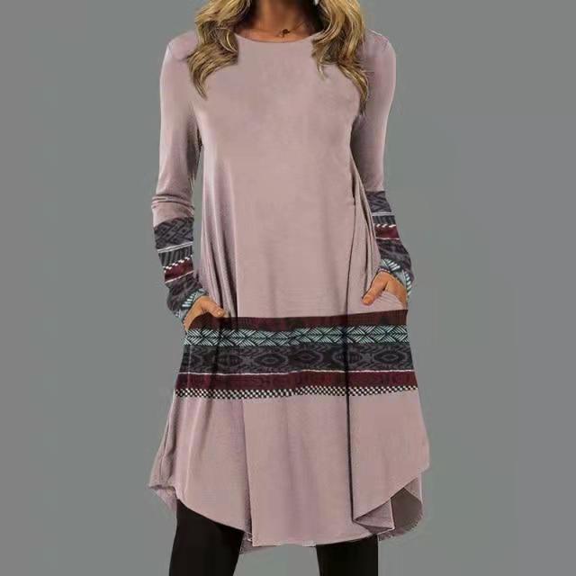 👗🍁【S-5XL】Dámske etnické módne ležérne šaty