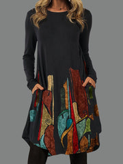 👗🍁【S-5XL】Dámske etnické módne ležérne šaty