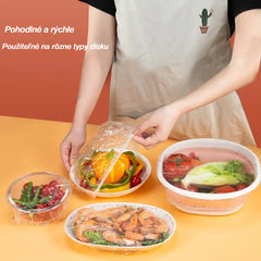🔥【100/200/400 jednotiek】Jednorazové viečko na ochranu čerstvosti potravín, rýchla a jednoduchá ochrana potravín