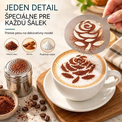 9 položiek za 22 eur☕ Nerezová oceľová forma na kávové latte art