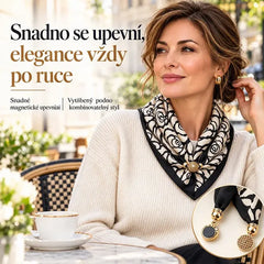 4-dielna súprava – 25 €✨Šál s magnetickým zapínaním