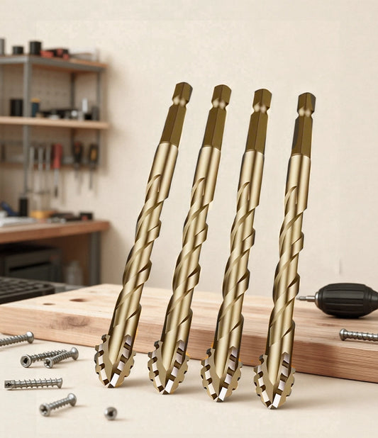【4+5+6+8+10+12 mm】 | Set ekscentričnih svrdala s 5 žljeba za teške uvjete rada