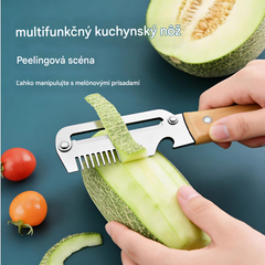 【Kúp 1 a dostaneš 1 zadarmo!】 Viacúčelová kuchynská škrabka 3 v 1: olúpa, krája a otvára uzávery fliaš!