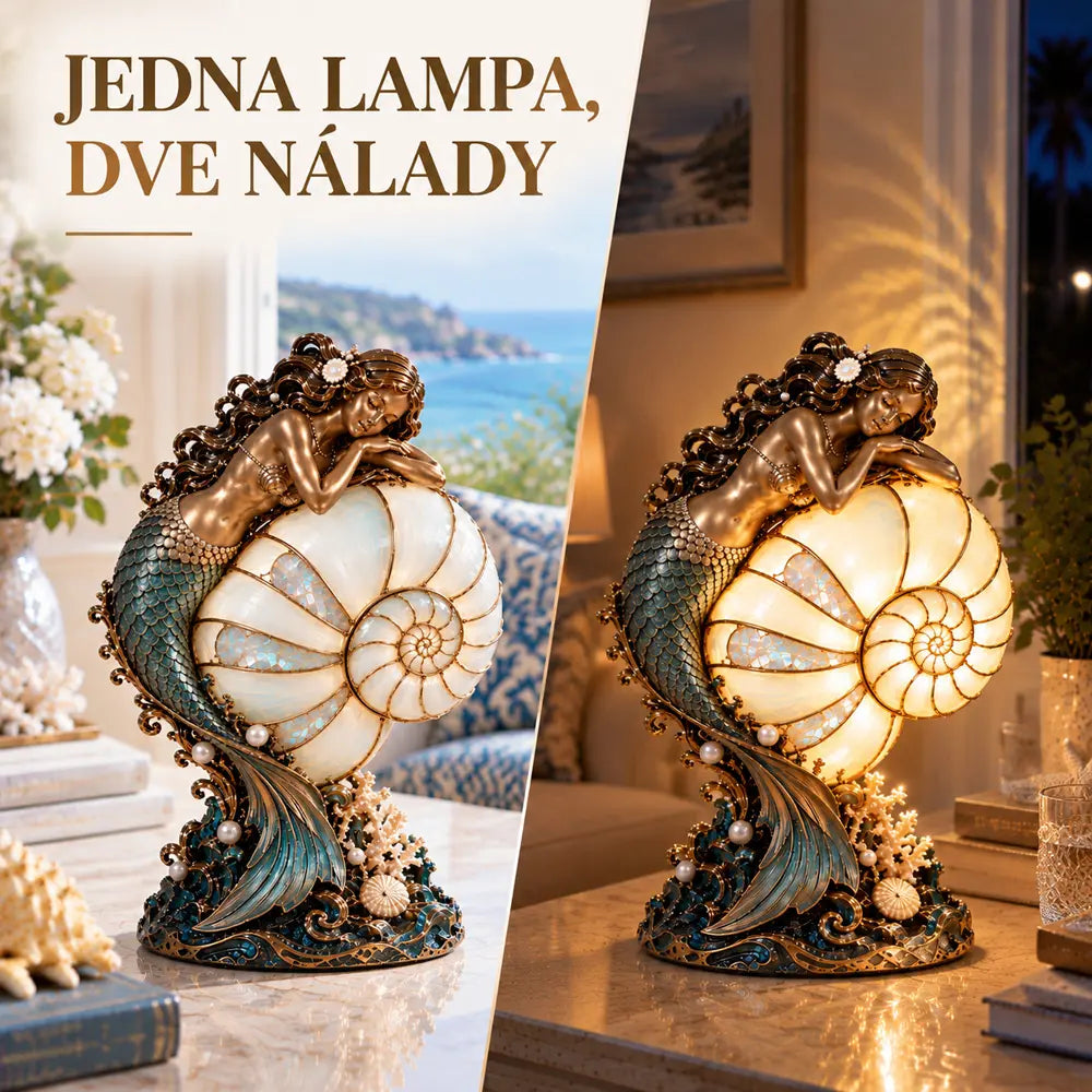 🧜‍✨Lampa „Morská panna a lodenka“