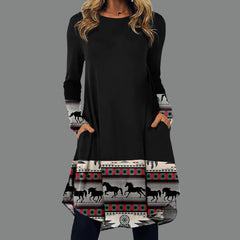 👗🍁【S-5XL】Dámske etnické módne ležérne šaty